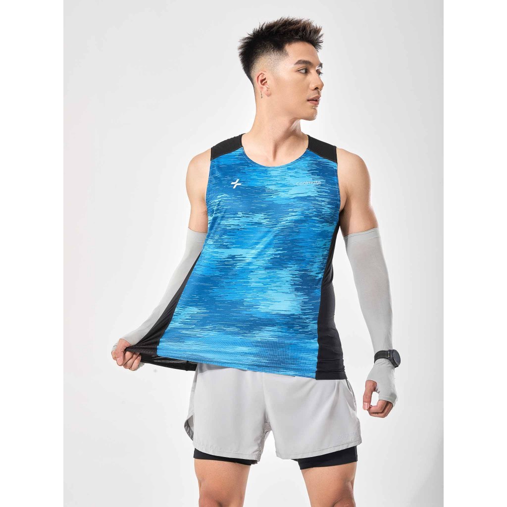 [TẶNG COMBO 2 TẤT]Set đồ chạy bộ thể thao Áo Singlet Advanced Vent Tech và Quần Maxcool thoáng khí Coolmate