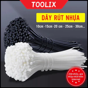 Dây Rút Nhựa - Dây Thít Nhựa Lạt Khóa Siêu Chắc Các Cỡ 10cm 15cm 20cm 25cm 30cm