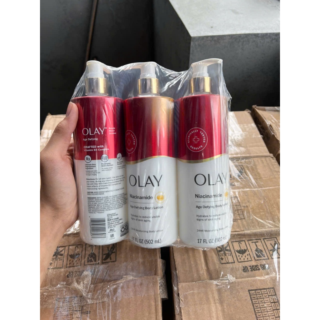 Kem Dưỡng Thể Olay Collagen B3 Firming & Hydrating Body Lotion 502ml/ 574ml