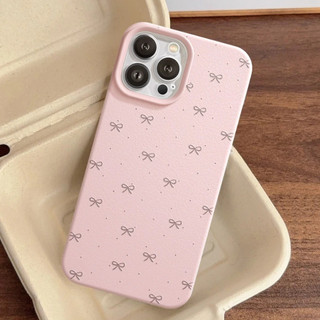 Ốp Lưng iPhone TPU Hoạ Tiết Da Mềm Nơ Chấm Bi Chống Sốc, Chống Bẩn Cao Cấp - iP X/XS/11/12/13/14/15/16/17/Plus/Pro/Max