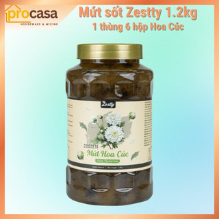 1 Thùng 6 hộp Mứt Hoa cúc Zestty 1.2kg - Nguyên liệu pha chế - topping - làm bánh - trà sữa - trà trái cây