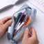 Túi bút dạng lưới có khóa kéo nhiều màu sắc form túi vuông