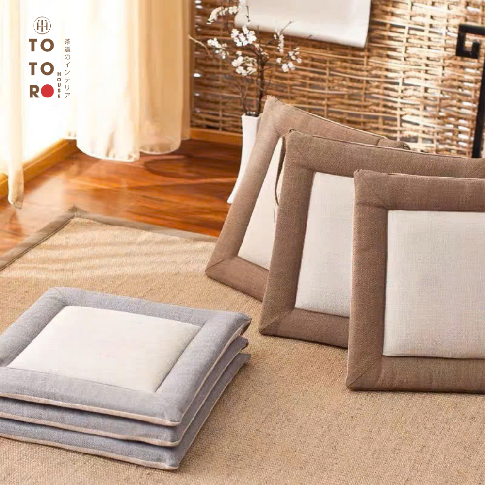 Sản Phẩm Đệm Bệtatami (45X45) Vải Cotton Gai Dầu Có Dây Buộc - Đệm Bệtatami (45X45) Vải Cotton Gai Dầu Có Dây Buộc