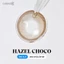 Kính áp tròng khoá ẩm 8H 3 Tháng Màu Nâu Phối Vân Tro Vàng Ánh Xám CARASE, Lens cận HAZEL CHOCO