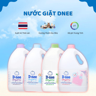 Nước Giặt Dnee Xuất Xứ Thái Lan Hương Thơm Dịu Nhẹ Độ pH Trung Tính Đánh Bay Vết Bẩn An Toàn Cho Bé