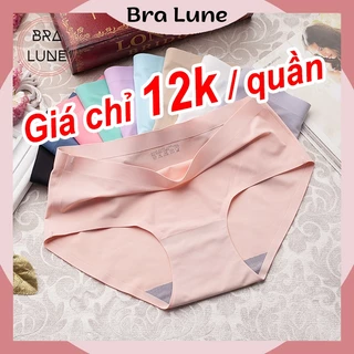 Set 5 Quần lót nữ đúc su thun lạnh không đường may BRALUNE , Combo 5 quần chíp nữ kháng khuẩn