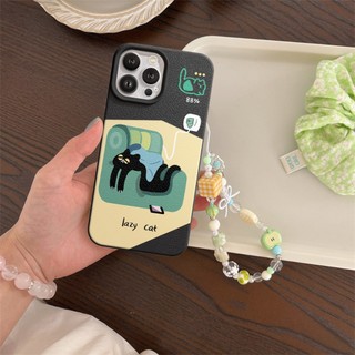 Ốp Lưng iPhone TPU Hoạ Tiết Da Mềm Lazy Cat Chống Sốc, Chống Bẩn Cao Cấp - iP X/XS/11/12/13/14/15/16/17/Plus/Pro/Max/Air