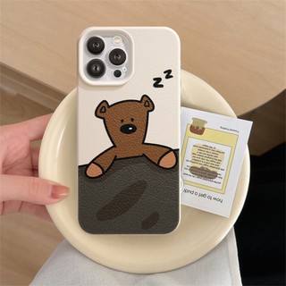 Ốp Lưng iPhone TPU Hoạ Tiết Da Mềm Teddy Chống Sốc, Chống Bẩn Cao Cấp - iP X/XS/11/12/13/14/15/16/17/Plus/Pro/Max/Air