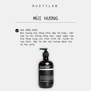 Dầu gội xả Rusty Lab Kawa Akari 300& 500ml | Làm sạch & Bổ sung dưỡng ẩm cho tóc