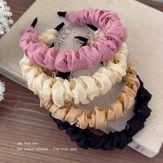 Băng đô răng xếp ly lưới kiểu mới dành cho nữ khi rửa mặt, băng đô ép tóc chống trượt phụ kiện tóc