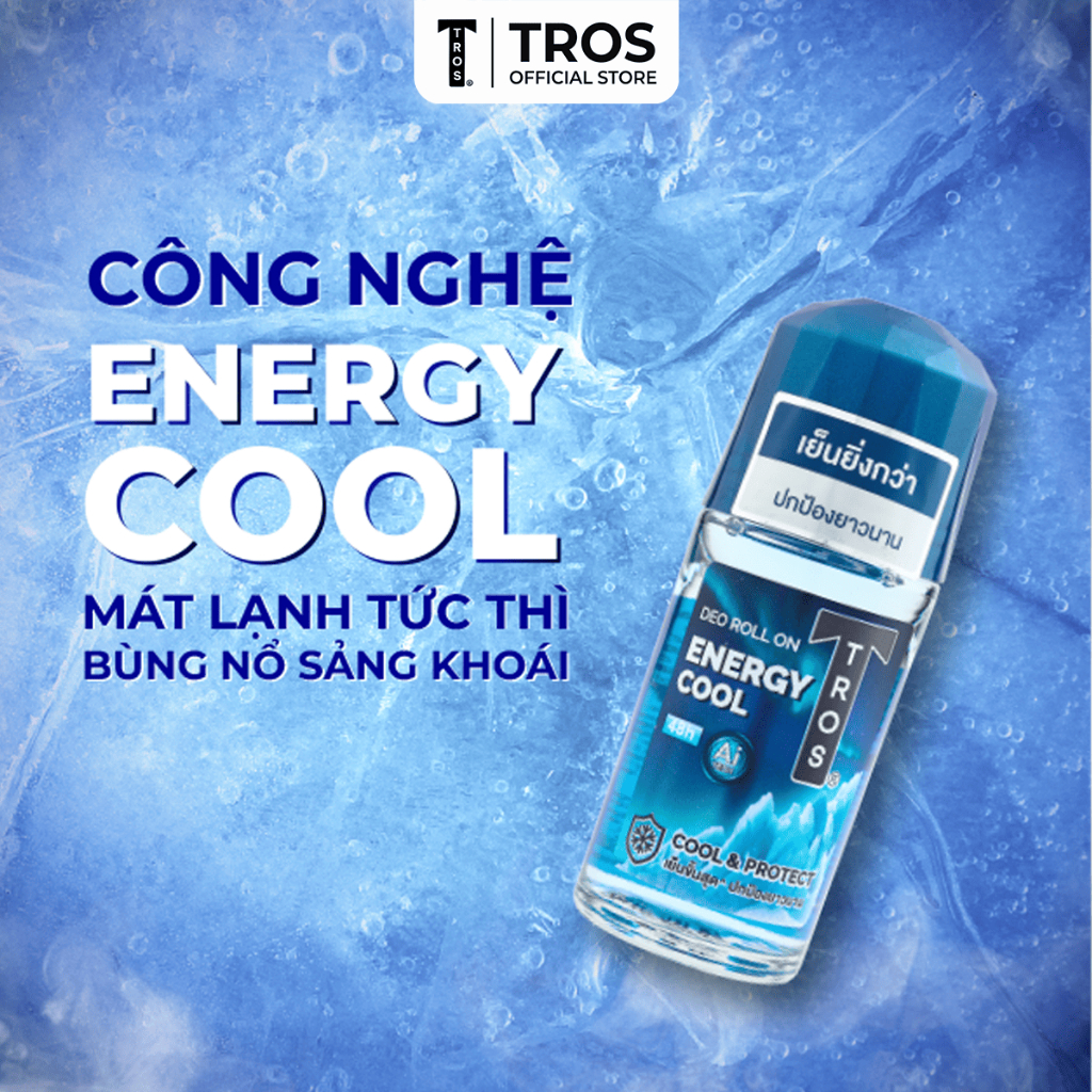 Combo TROS AI Hydration & Energy Cool – Sữa Tắm Dưỡng Ẩm Sâu & Lăn Khử Mùi Mát Lạnh Kéo Dài