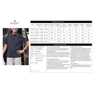 [T7_SALE 20%] Áo Polo Nam 9APCT525 Biluxury Form Slimfit Sợi Vải DTY Co Giãn Thoáng Khí Mềm Mại