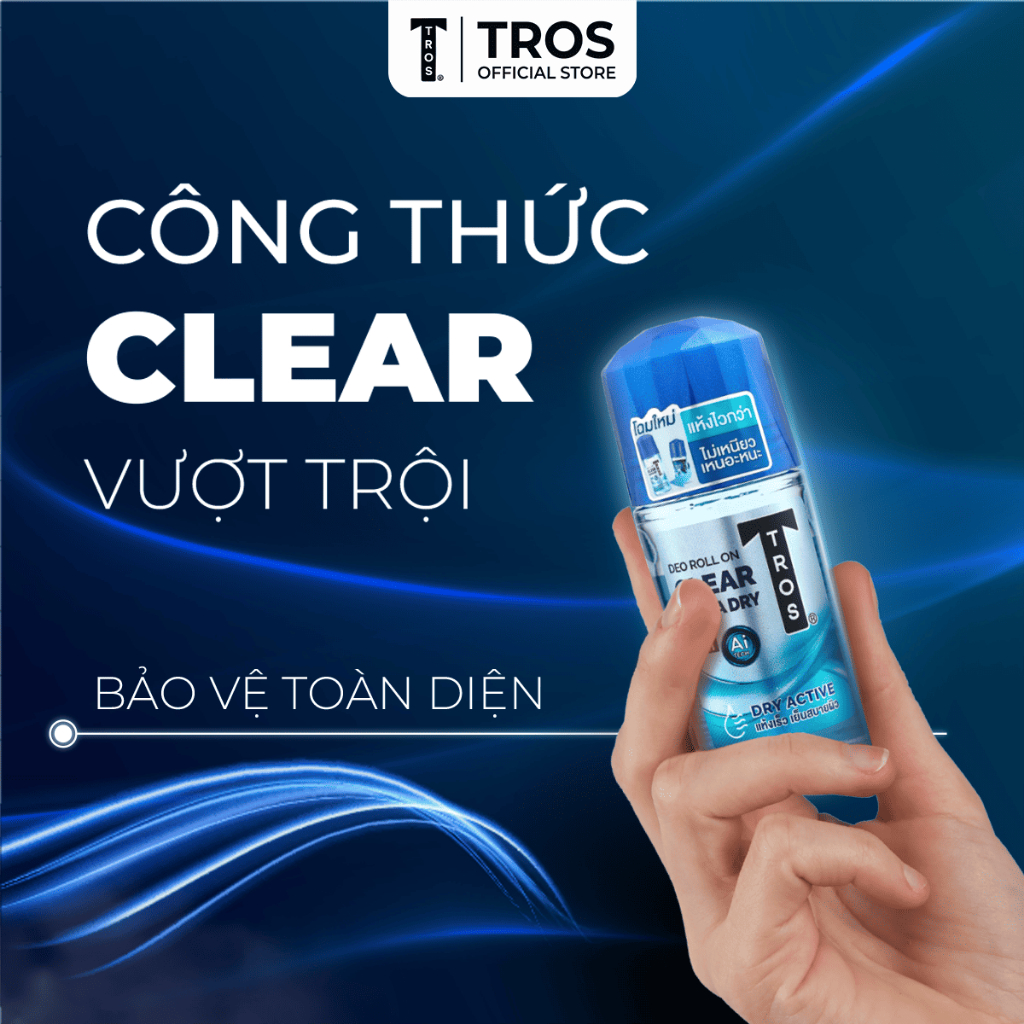 Bộ Đôi TROS Zinc Coupe & Clear Ultra – Làm Sạch Sâu, Ngừa Mụn & Khô Thoáng Ngăn Mùi Suốt Ngày