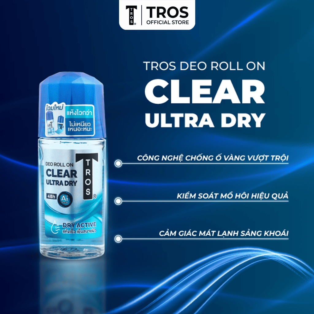 Bộ Đôi TROS Zinc Coupe & Clear Ultra – Làm Sạch Sâu, Ngừa Mụn & Khô Thoáng Ngăn Mùi Suốt Ngày