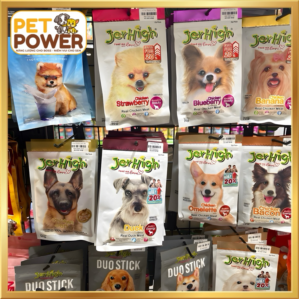 Bánh Thưởng Cho Chó JERHIGH Dog Snacks Nhiều Hương Vị - 70g