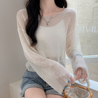 Áo Dệt Kim Laten Mỏng Oversize Thiết Kể Cổ rộng Mix Đồ Basic Nhẹ Nhàng