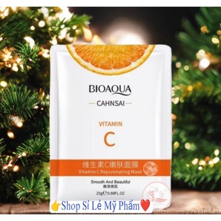 Mặt Nạ Bioaqua Vitamin C Mẫu Cao Cấp Chuyên Dùng Trong Spa Cấp Ẩm Dưỡng Trắng Mời Thâm Trẻ Hóa Da 25ML