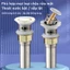 xiphong chậu rửa bát+nắp cống ngăn mùi| Inox chống gỉ, thoát nước nhanh, chống mùi hôi, dễ lắp đặt, không cần dụng cụ