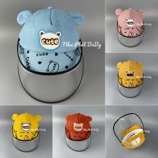 [ 4 THÁNG - 2 TUỔI ] Mũ chống dịch, chống giọt bắn cho trẻ sơ sinh - Mũ chắn gió/ cản bụi trẻ em