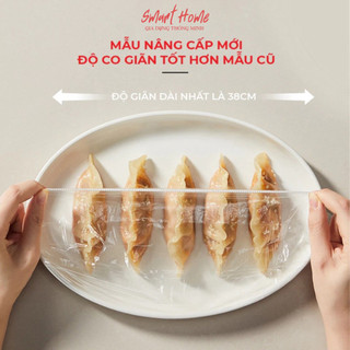 Màng Bọc Thực Phẩm Co Giãn Siêu Dai . Bịch 300 cái Dạng Rút Có Chun Tiện Lợi Bọc Thức Ăn
