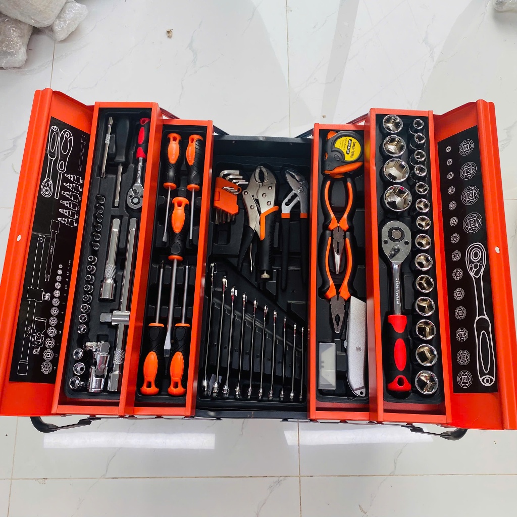 Bộ Đồ Nghề Sửa Chữa 85 Chi Tiết – Bộ Dụng Cụ Cơ Khí Đa Năng Có Hộp Đựng, Sửa Xe Máy Ô Tô
