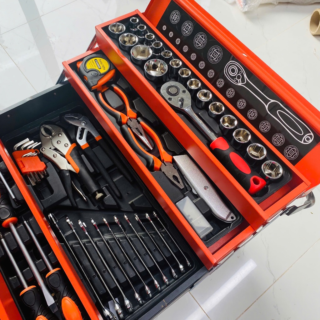 Bộ Đồ Nghề Sửa Chữa 85 Chi Tiết – Bộ Dụng Cụ Cơ Khí Đa Năng Có Hộp Đựng, Sửa Xe Máy Ô Tô