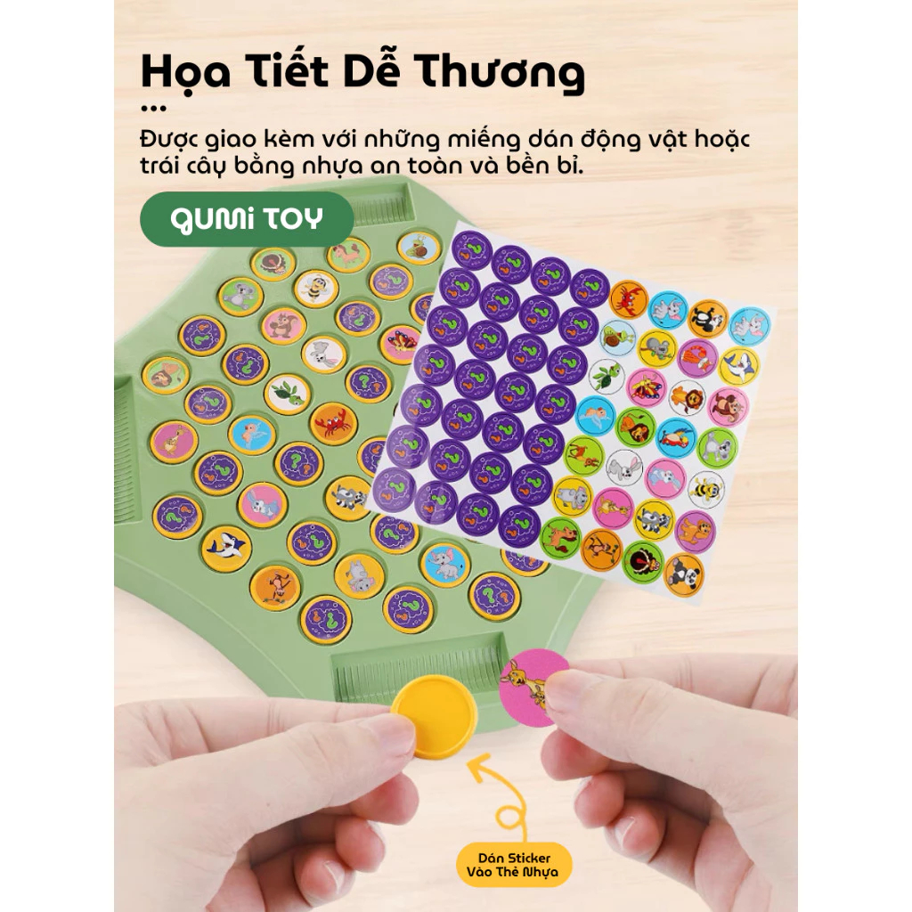 Đồ Chơi Cờ Lật Luyện Trí Nhớ Chủ Đề Trái Cây Cho Bé, Bộ Đồ Chơi Trí Tuệ Tư Duy Ghi Nhớ 52 Quân Cờ