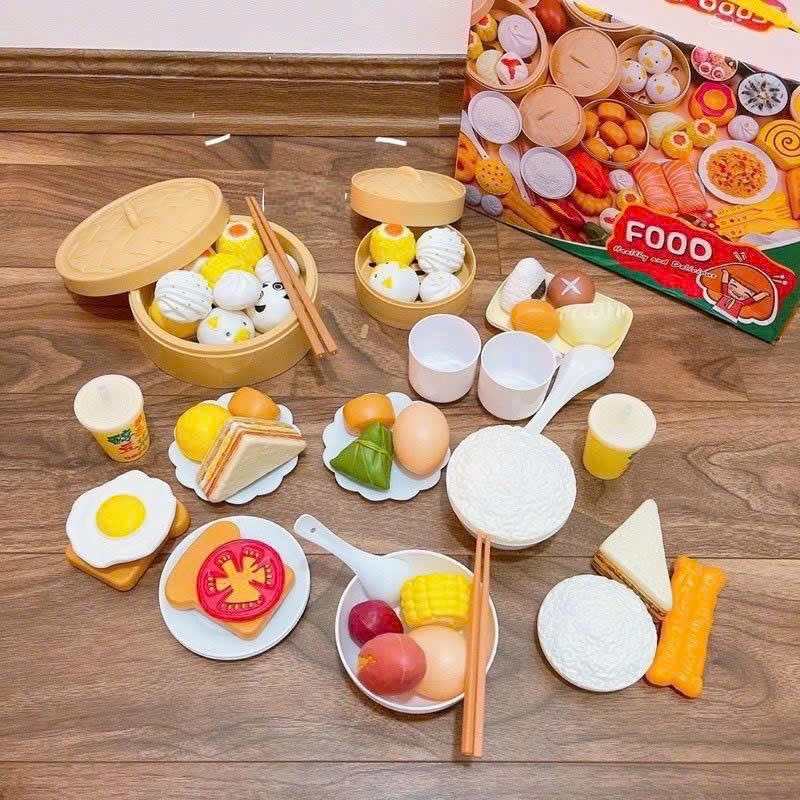 Bộ đồ chơi nấu ăn 88 chi tiết bằng nhựa cao cấp cho bé phát triển tư duy sáng tạo