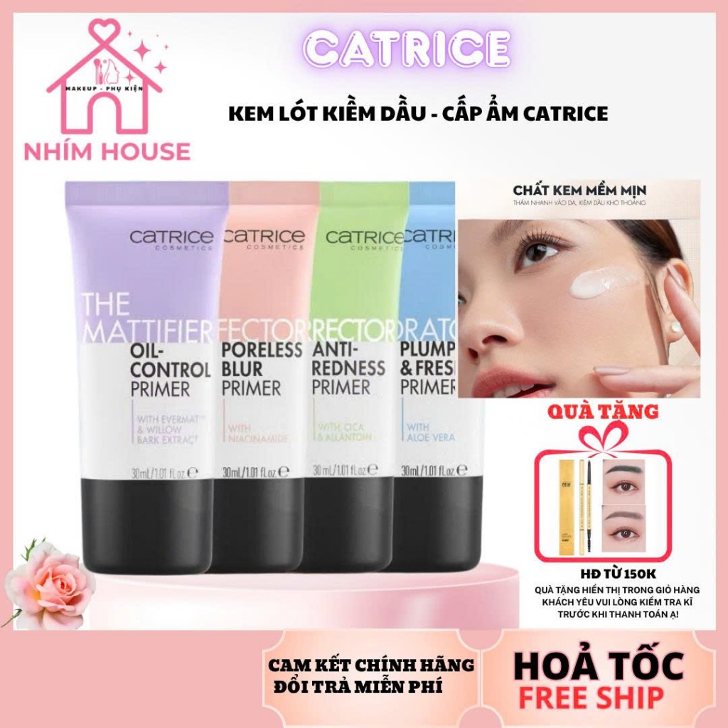 CATRICE Kem Lót Trang Điểm Dưỡng Ẩm, Làm Mờ Lỗ Chân Lông Primer 30ml | NHÍM HOUSE