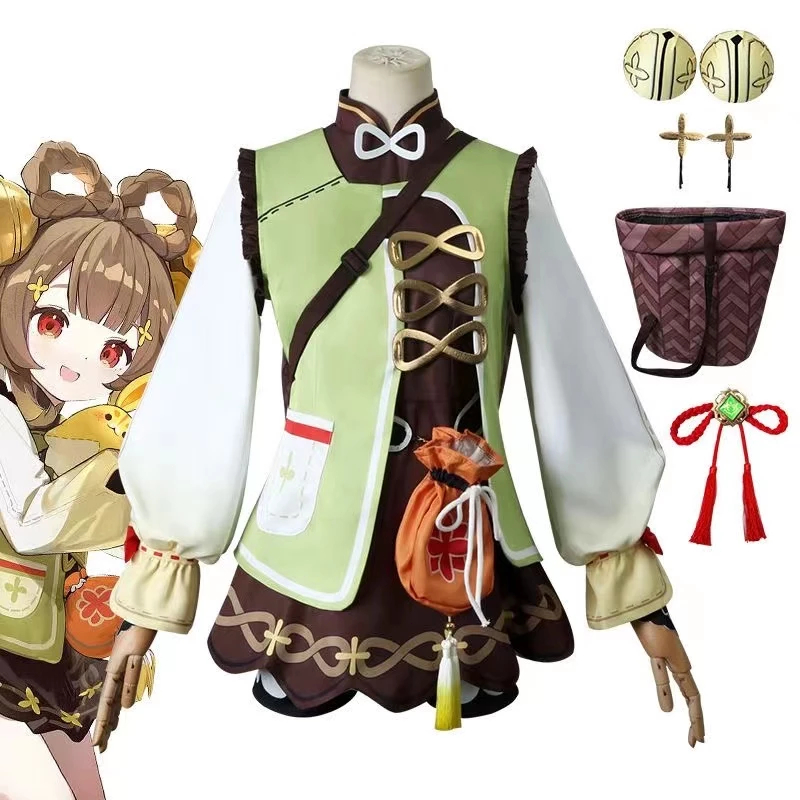 Genshin Yaoyao Cosplay Costume Wig Loli Girl Costumes Genshin Impact ...