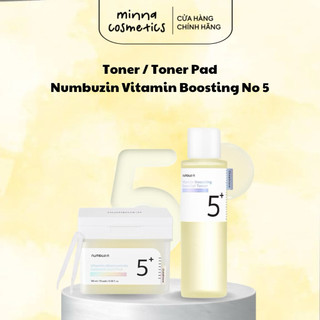 [Numbuzin] Toner / Toner pad NUMBUZIN No.5+ Vitamin Boosting Essential / Vitamin-Niacinamide Concentrated