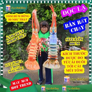 GỐI ÔM CON CUA ĐỎ GHẸ BÔNG TÔM HÙM ALASKA ÔM NGỦ TRANG TRÍ - THÚ BÔNG HẢI SẢN đồ chơi doll Toy