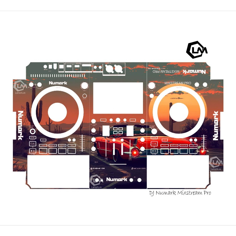 Tấm Dán Skin DJ Numark Mixstream Pro , Skin In Theo Yêu Cầu IB Shop Để Gửi Mẫu