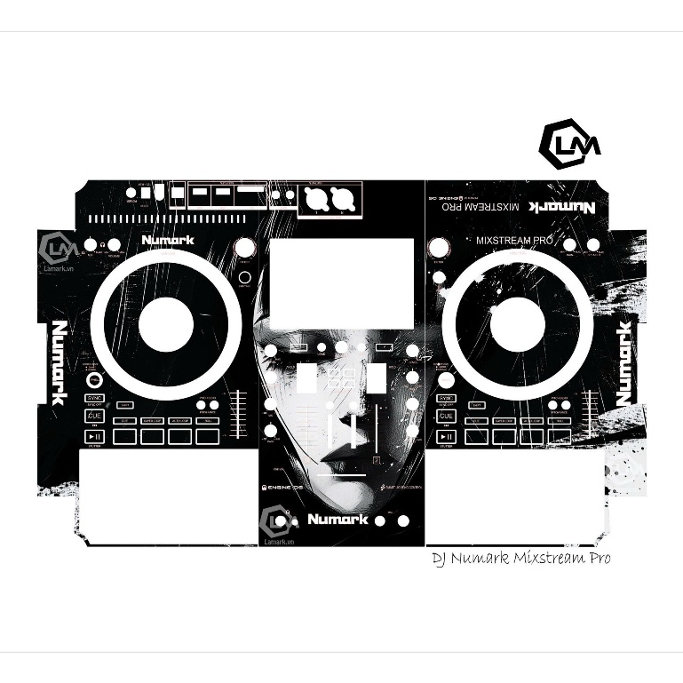 Tấm Dán Skin DJ Numark Mixstream Pro , Skin In Theo Yêu Cầu IB Shop Để Gửi Mẫu