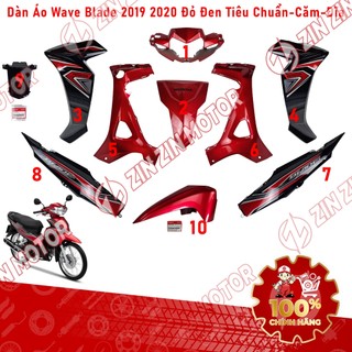 Dàn Áo Wave Blade 110 2019 2020 Đỏ Đen Phiên Bản Tiêu Chuẩn Bánh Căm Phanh Đĩa Chính Hãng - ZZM