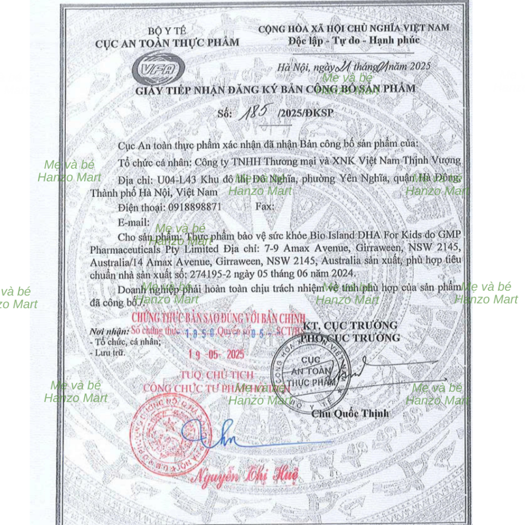Viên Bổ sung dầu cá DHA cho bé của Úc Bioisland DHA Kids 60 viên