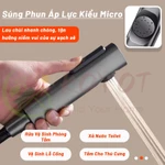 KOYOT Bộ Vòi Hoa Sen 4 Nút Thiết Kế Phím Đàn Piano Xám 4 Trong 1 Đứng Hình Vuông  Cổng Nước Vào ở Bên Hông Sen Tắm Tăng — ảnh 5