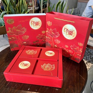 [QUÀ TẶNG HAI HỘP CON TRUNG THU] SET 3 HỘP BÁNH TRUNG THU CAO CẤP, MỚI 2025