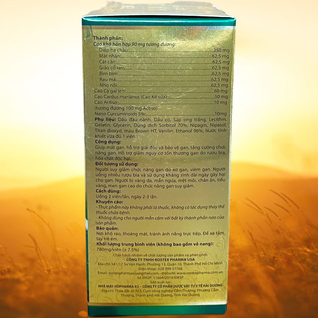 Cà Gai Leo Gold Tex Vàng Chai - Rostex - Hải Dương - Vitamin Thanh Lọc