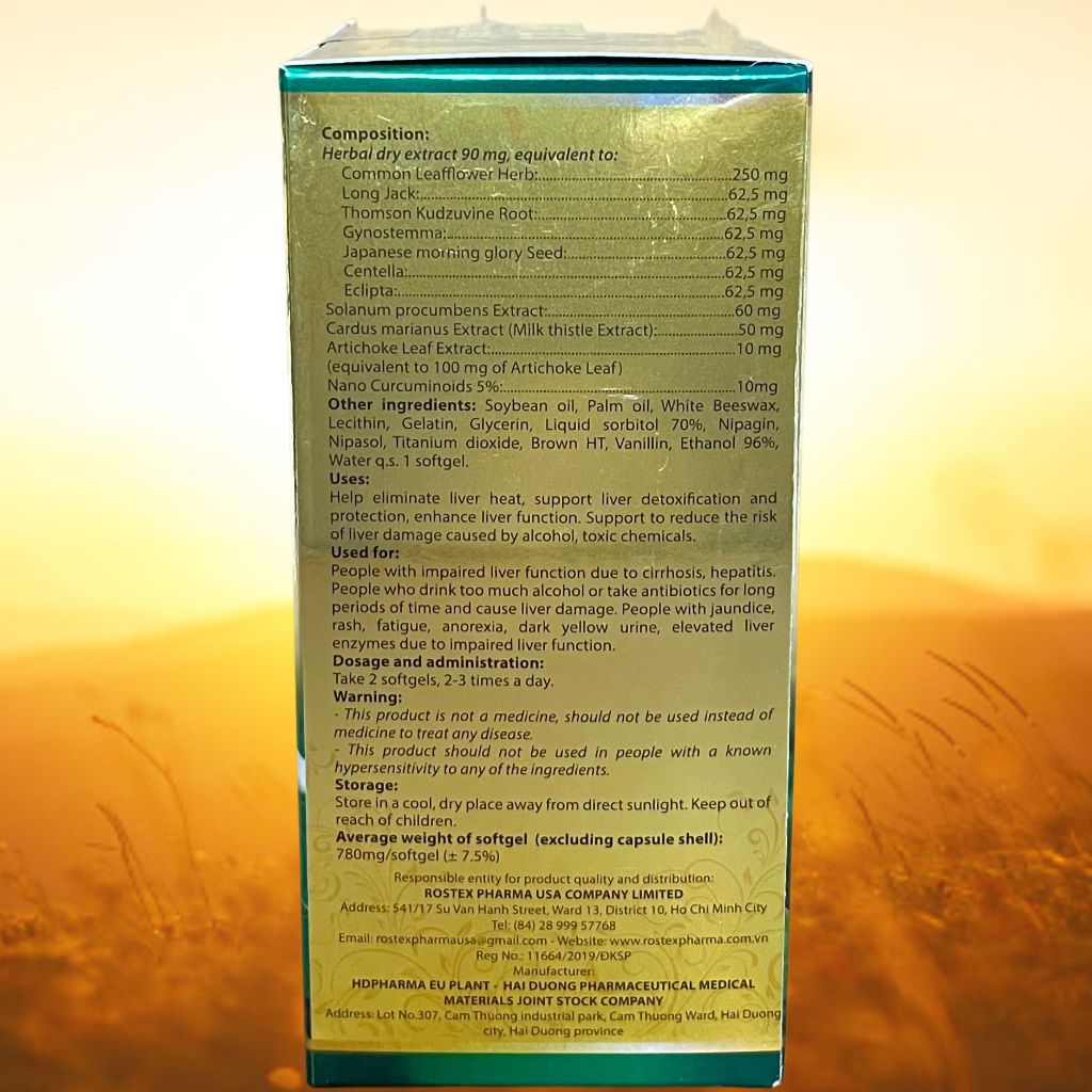 Cà Gai Leo Gold Tex Vàng Chai - Rostex - Hải Dương - Vitamin Thanh Lọc