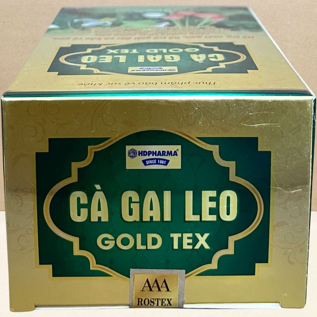 Combo 5 Hộp Cà Gai Leo Gold Tex Vàng Chai - Rostex - Hải Dương - Vitamin Chữa Lành