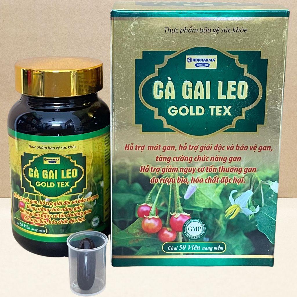Combo 5 Hộp Cà Gai Leo Gold Tex Vàng Chai - Rostex - Hải Dương - Vitamin Chữa Lành