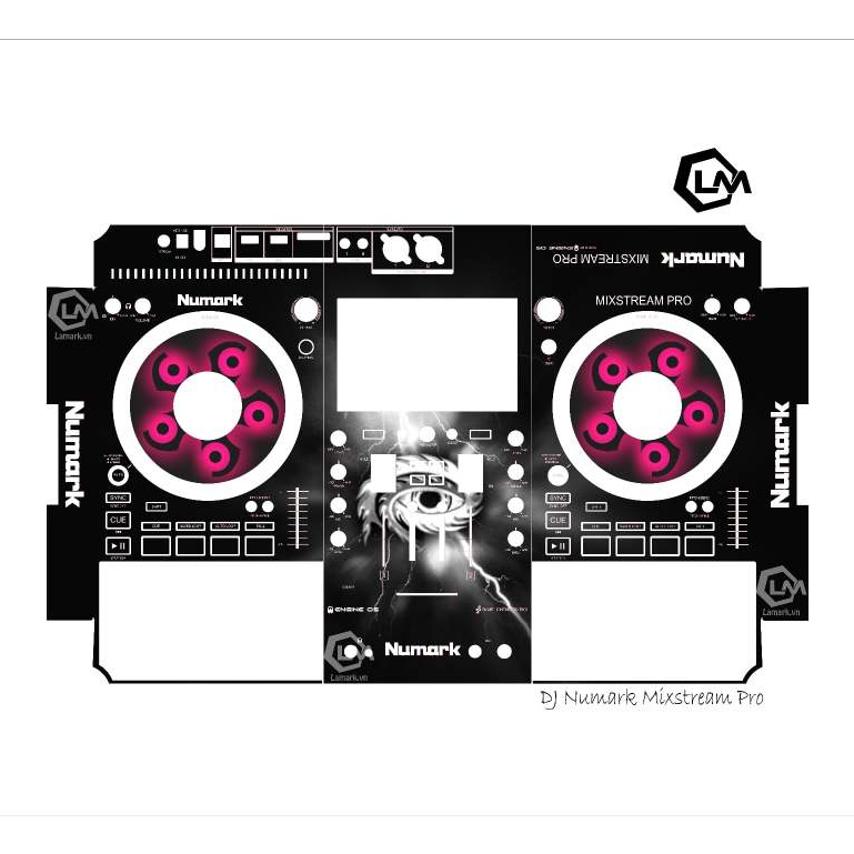 Tấm Dán Skin DJ Numark Mixstream Pro , Skin In Theo Yêu Cầu IB Shop Để Gửi Mẫu