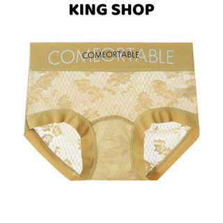 Quần Lót Nữ Ren Lưới Hoa Cạp Lưng Cao Tôn Dáng, Quần Chip Mềm Thoáng Mát Chống Hằn King Shop L-1268