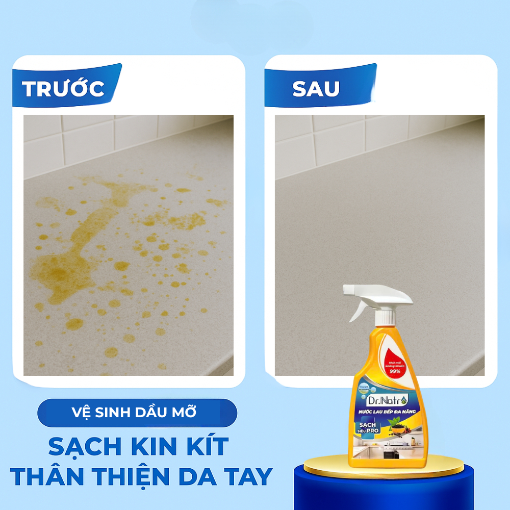 Thiết kế của Nước Lau Bếp Dr Natro Cao Cấp