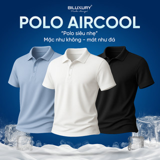 Combo 2 Áo Polo Nam AIRCOOL POLO Thời Trang Nam Biluxury 8APCB428 Thoáng Mát Thấm Hút Mồ Hôi