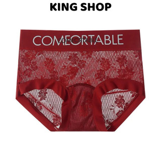 Combo 3 Quần Lót Nữ Ren Lưới Hoa Cạp Lưng Cao Tôn Dáng, Quần Chip Mềm Mát Chống Hằn King Shop L-1268