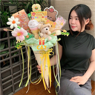 Bó hoa ốc quế độc quyền siêu xinh , quà tặng bạn gái , ốc quế tặng bé , quà tặng độc đáo , quà ốc quế bánh kẹo