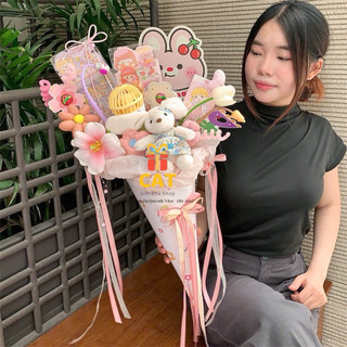 Bó hoa ốc quế độc quyền siêu xinh , quà tặng bạn gái , ốc quế tặng bé , quà tặng độc đáo , quà ốc quế bánh kẹo