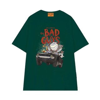 Áo Thun The Bad Guys NGỐ TEE Mr Shark Lái Xe Chạy Trốn Vải Cotton 75 Mềm Mịn Thoáng Mát
